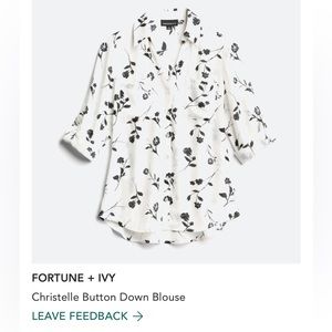 Stitch Fix NWT size M Fortune & Ivy blouse